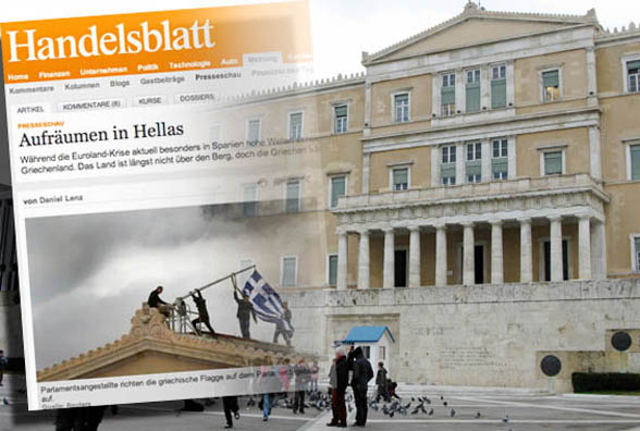 Handesblatt: «Πολιτικός σεισμός στην Ελλάδα»