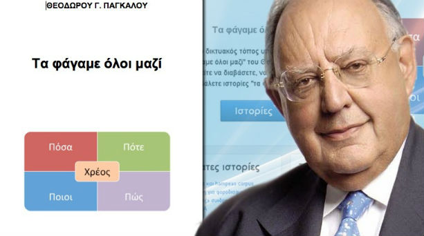 Αύριο κυκλοφορεί το βιβλίο του Πάγκαλου, "Τα φάγαμε όλοι μαζί"