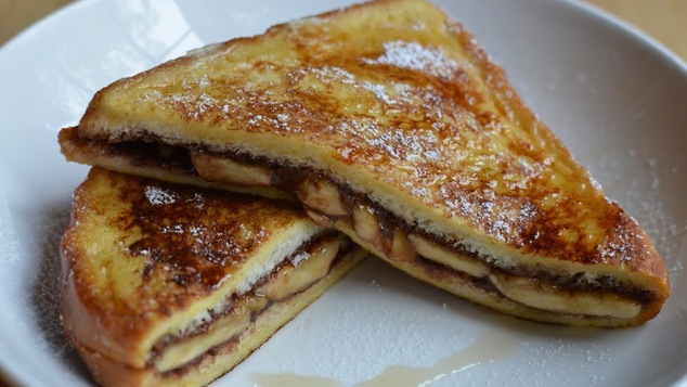 Τοστ με μπανάνες και σοκολάτα στο φούρνο!!!