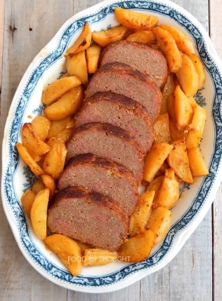 Ρολό κιμά με πατάτες