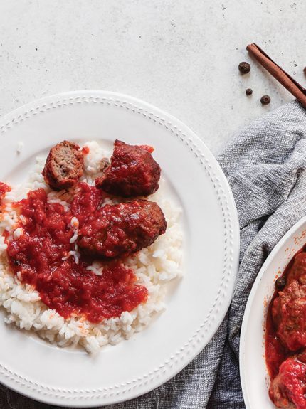 Σουτζουκάκια με πιλάφι