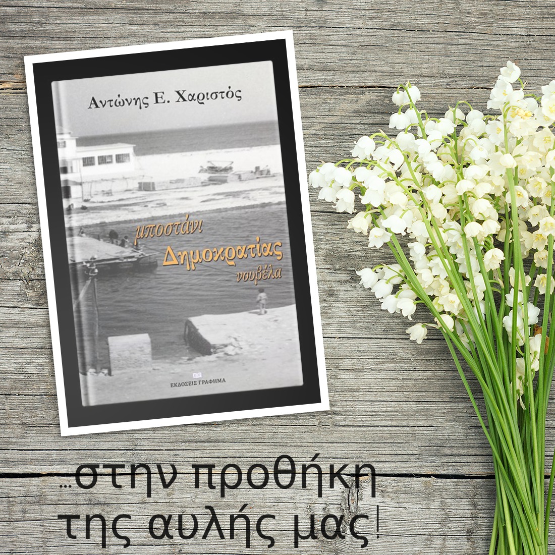 «Μποστάνι Δημοκρατίας» του Αντώνη Χαριστού… στην προθήκη της αυλής μας!