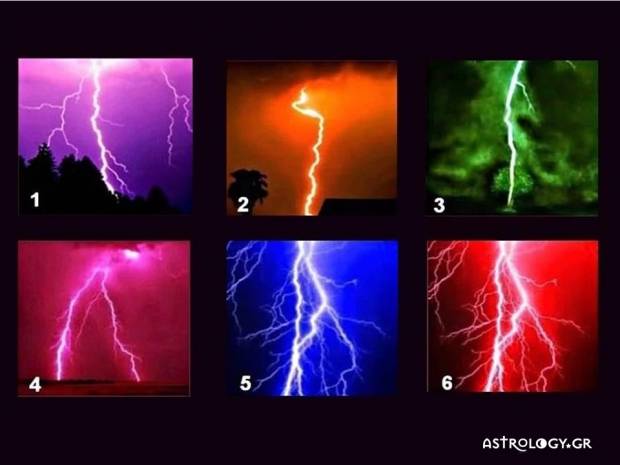 Ο κεραυνός που θα διαλέξεις δείχνει τι είναι αυτό που χρειάζεσαι, εδώ και τώρα!