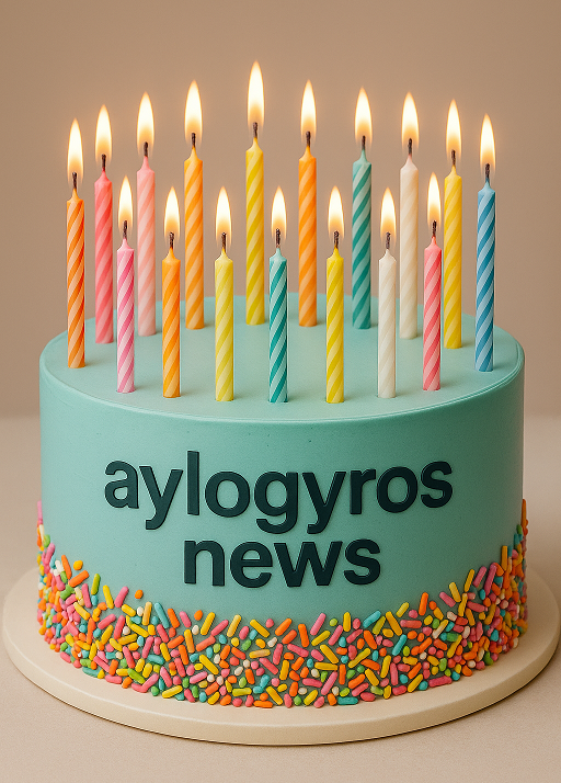 Γιορτάζουμε 14 χρόνια aylogyros news, με τις ευχές σας