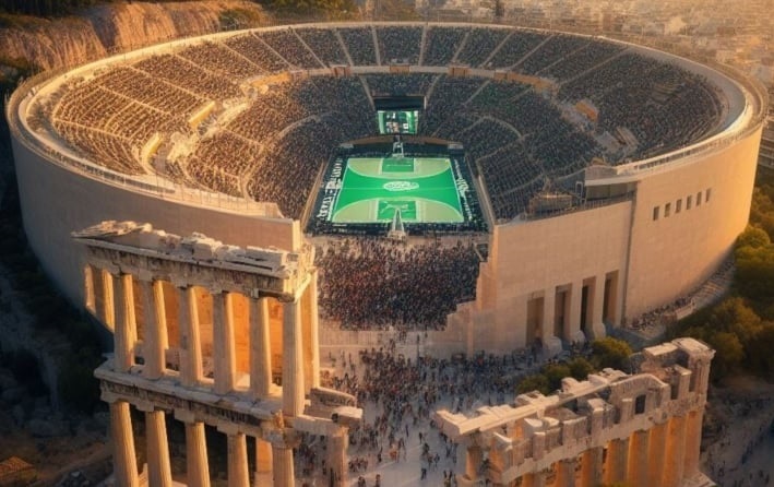 Η τεχνητή νοημοσύνη… σχεδίασε τα νέα γήπεδα Παναθηναϊκού και Ολυμπιακού, αλλά και όλων των ομάδων της Euroleague (foto)