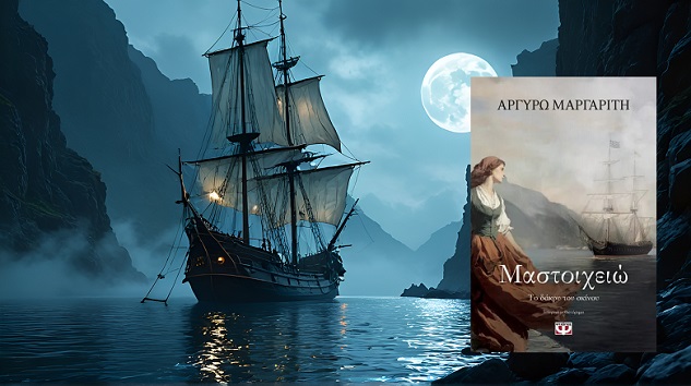 «Μαστοιχειώ. Το δάκρυ του σκίνου» της Αργυρώς Μαργαρίτη, στην προθήκη της αυλής μας