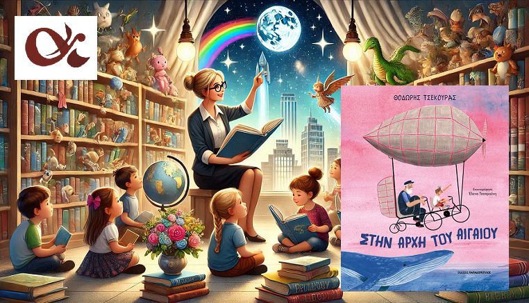 «Στην αρχή του Αιγαίου» του Θοδωρή Τσεκούρα στην προθήκη της αυλής μας