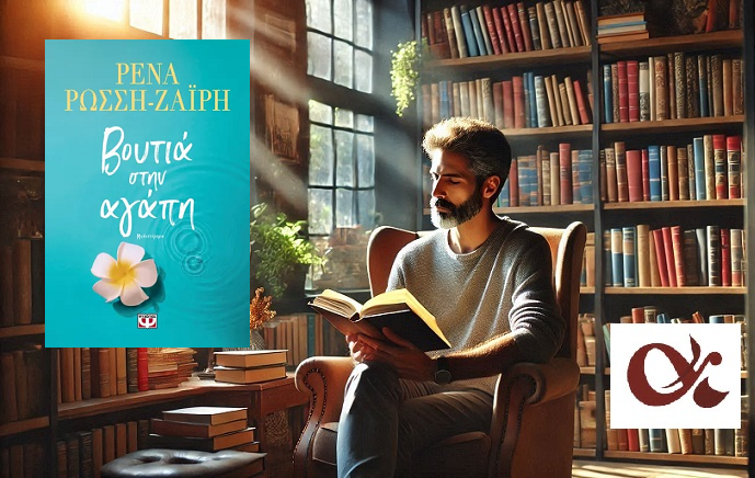 «Βουτιά στην αγάπη» της Ρένα Ρώσση- Ζαϊρη, στην προθήκη της αυλής μας